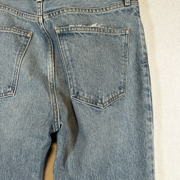 AGOLDE‎ Fen High Rise Relaxed Taper Button Fly Blue Jeans in Wander Size 26 NWT - Picture 10 of 16